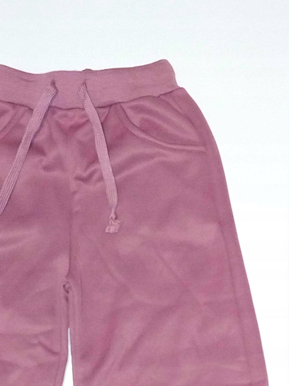 Komplet dla dziewczynki polarowy dres bluza i spodnie Bambik