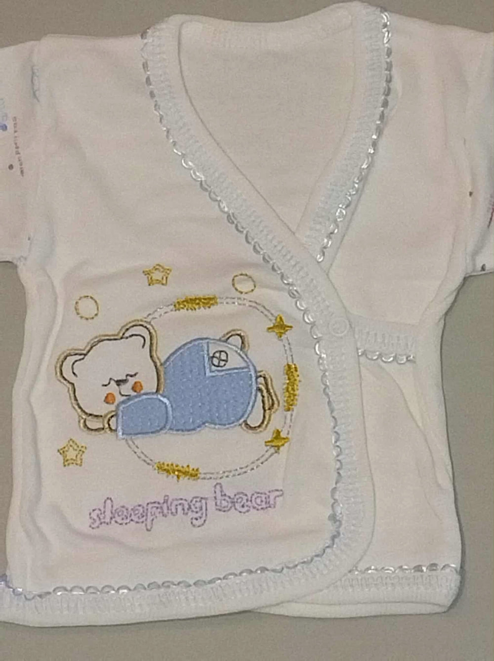 Wyprawka niemowlęca pajacyk body czapeczka śliniak rękawiczki 56.b0