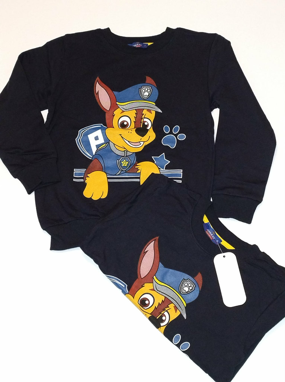 Bluza dziecięca Psi Patrol Chase czarne bawełniana
