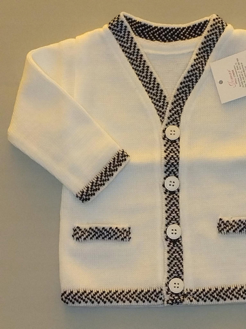 Sweterek dla niemowlaka 62 elegancki na chrzest i święta.b8