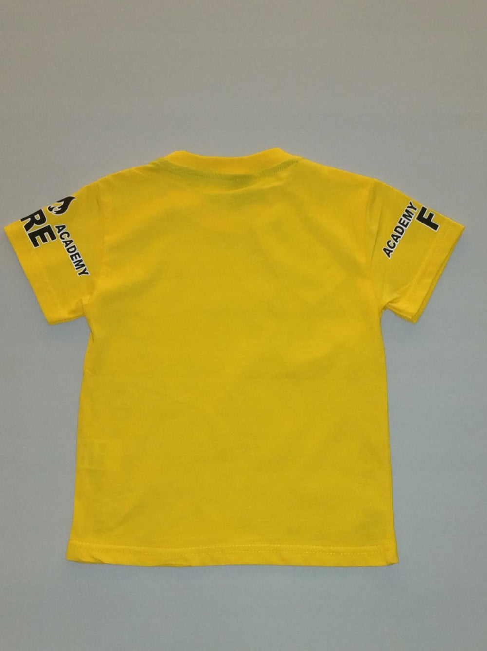Koszulka chłopięca T-shirt bawełna straż pożarna żółta 2-7 lat.b3