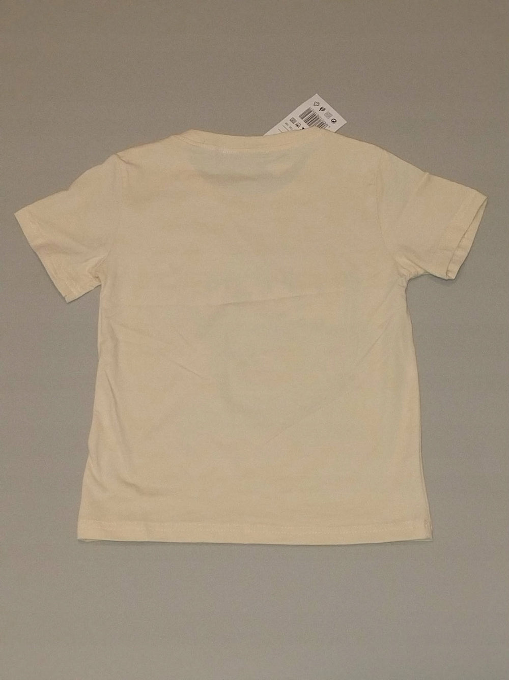 Koszulka chłopięca RACING auto T-shirt bawełna kremowa Bambik roz.98-128