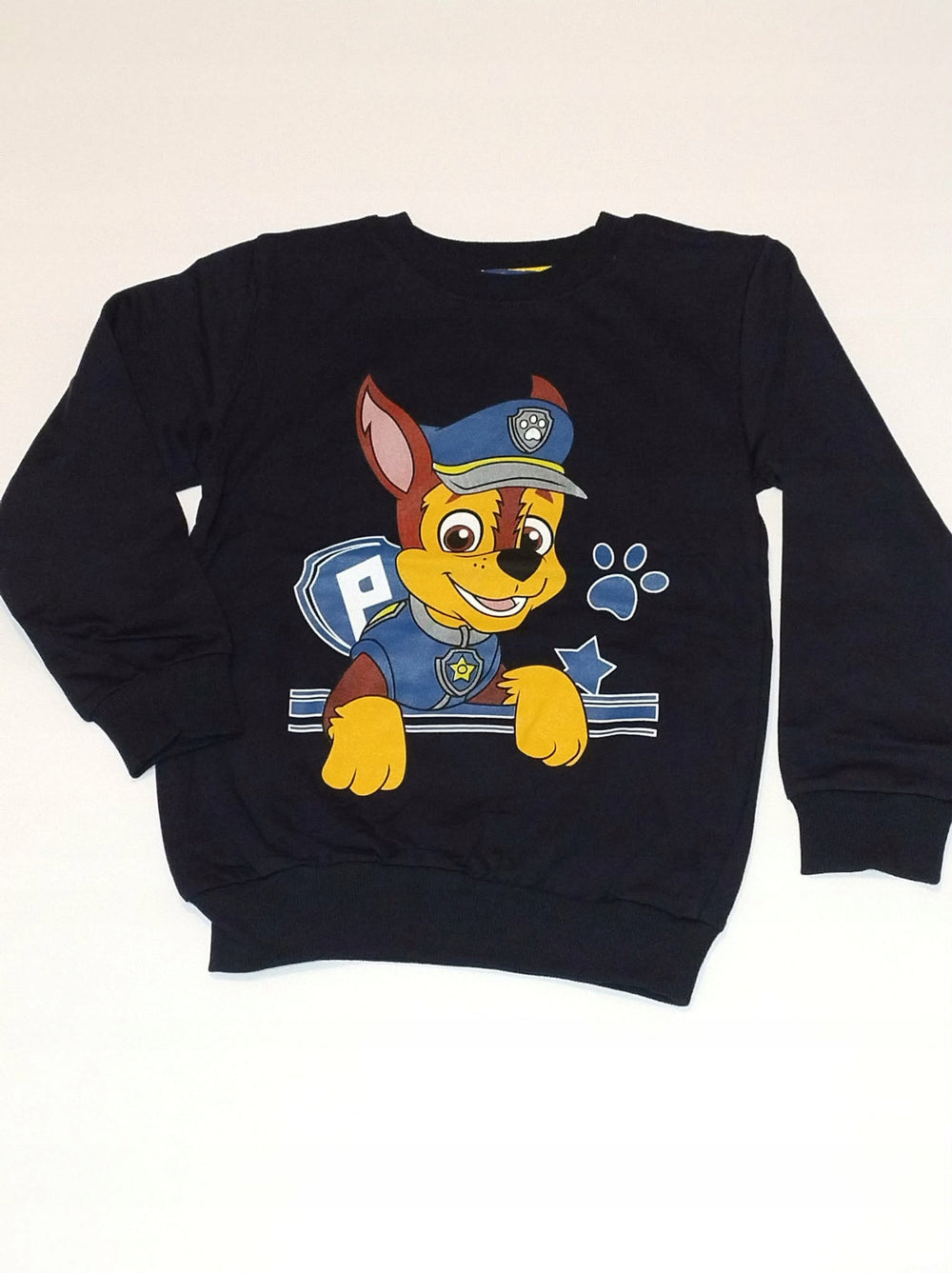 Bluza dziecięca Psi Patrol Chase czarne bawełniana