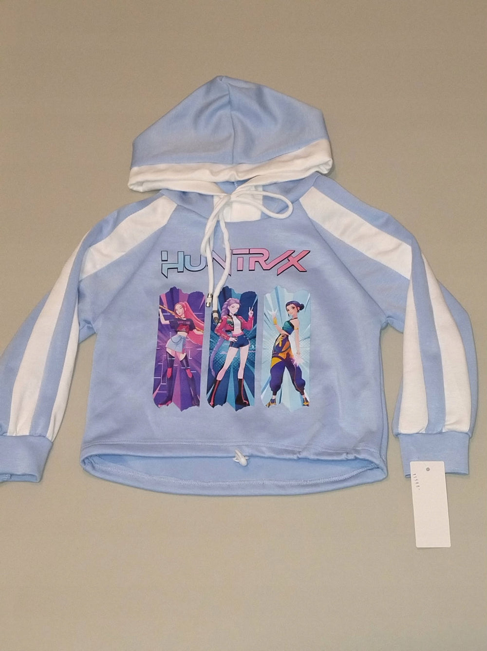 Dres dziewczęcy HUNTRX błękitny bluza z kapturem komplet