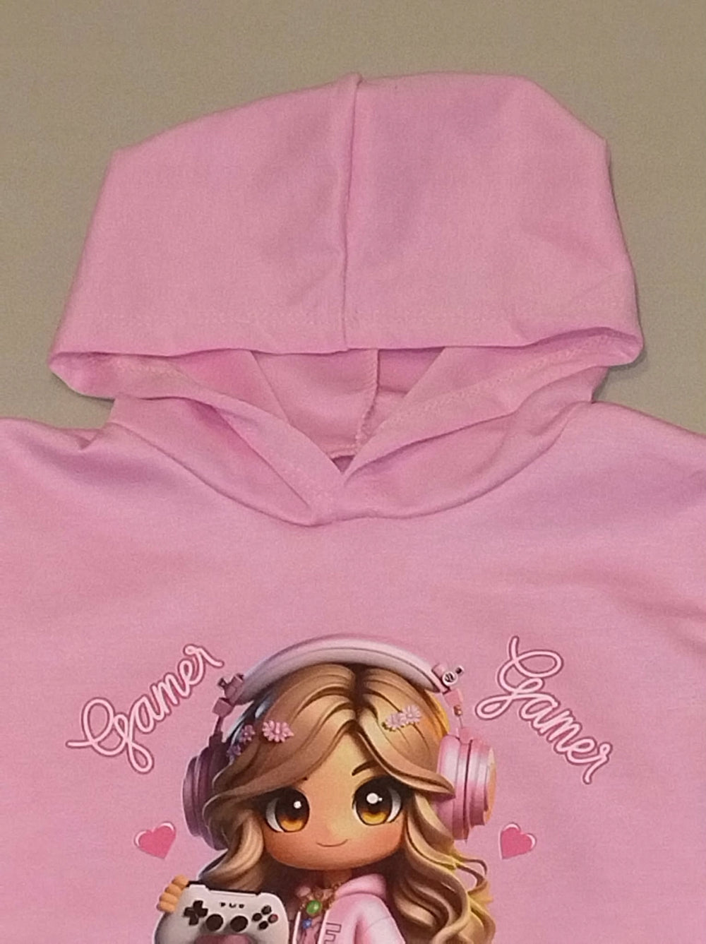 Bluza dziewczęca Gamer RÓBLOX różowy z kapturem