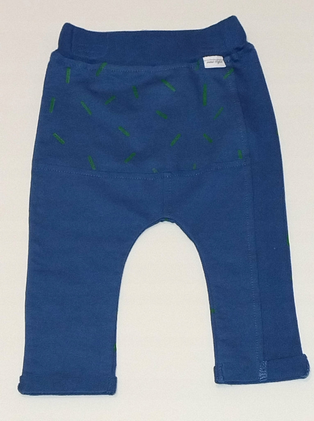 Dres niemowlęcy Bambik potworki niebieski komplet bluza spodnie