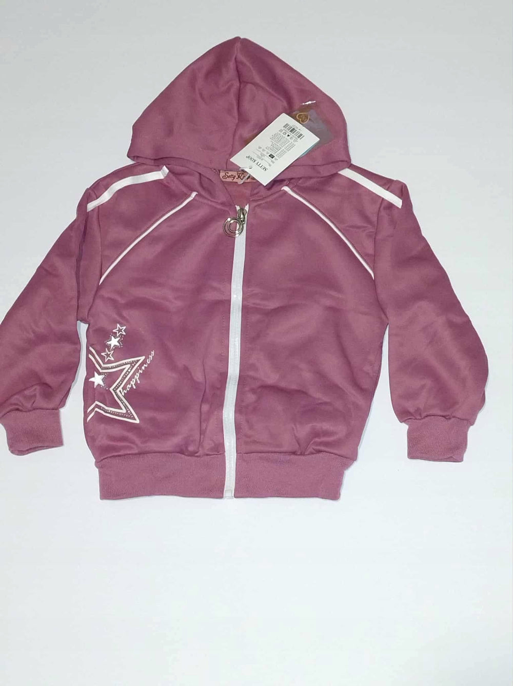 Komplet dla dziewczynki polarowy dres bluza i spodnie Bambik