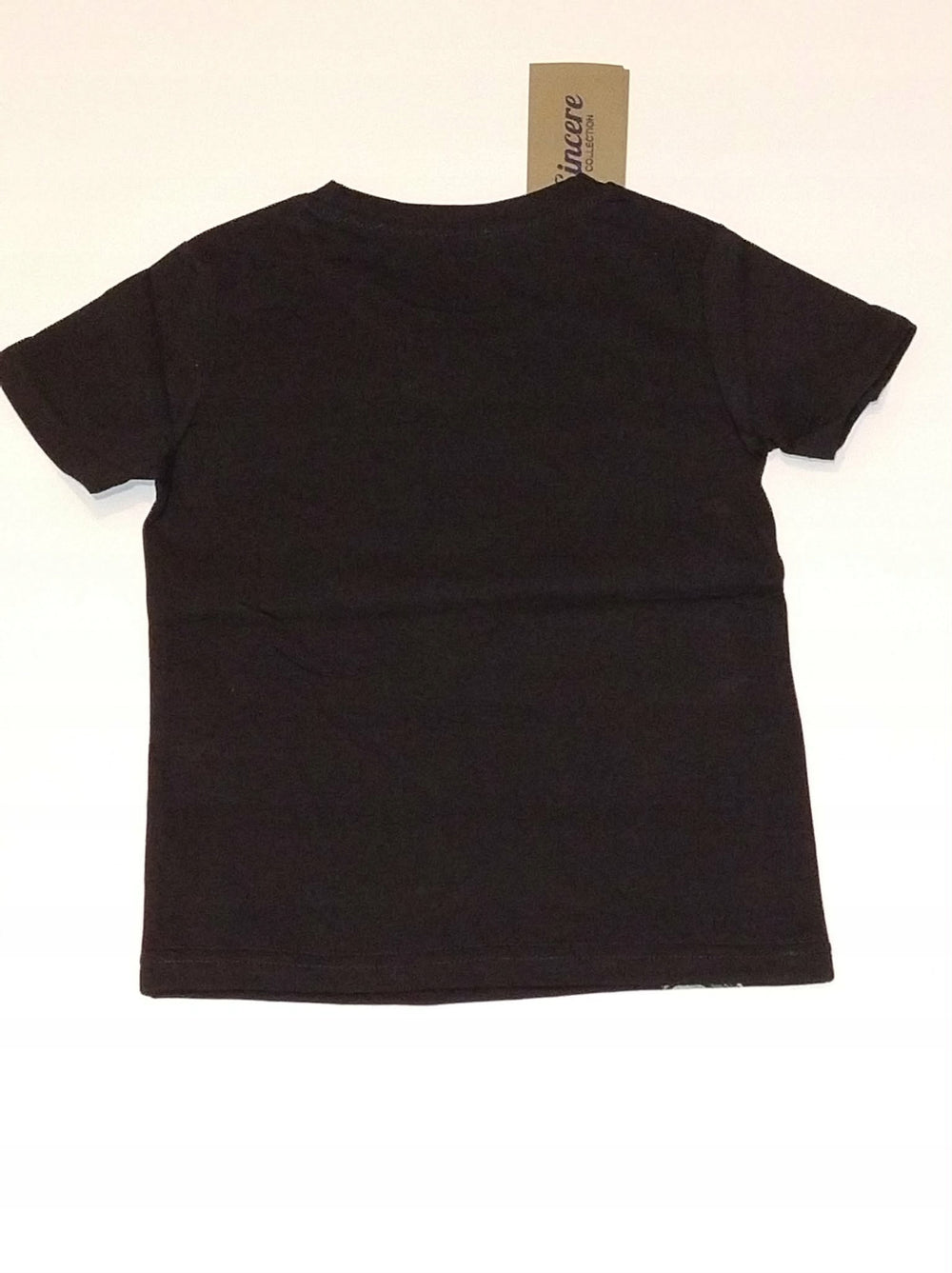 Koszulka chłopięca miś OBSESSED czarna T-shirt Bambik roz.98-128